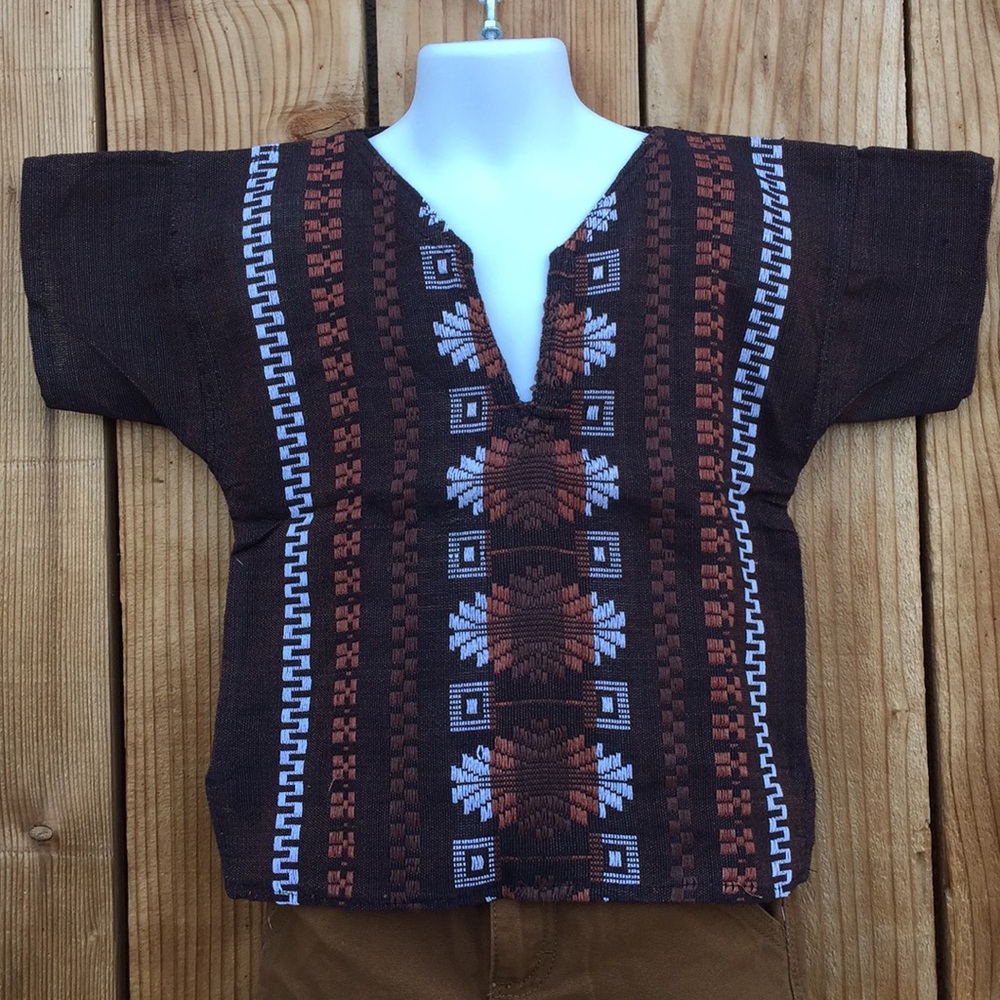 Mexican Embroidered Boys shirt size 2T and 3T